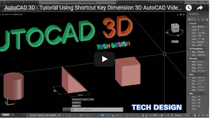  kích thước trong AutoCAD 3D,Hướng Dẫn Đo đường kích thước 